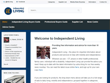 Tablet Screenshot of independentliving.co.uk